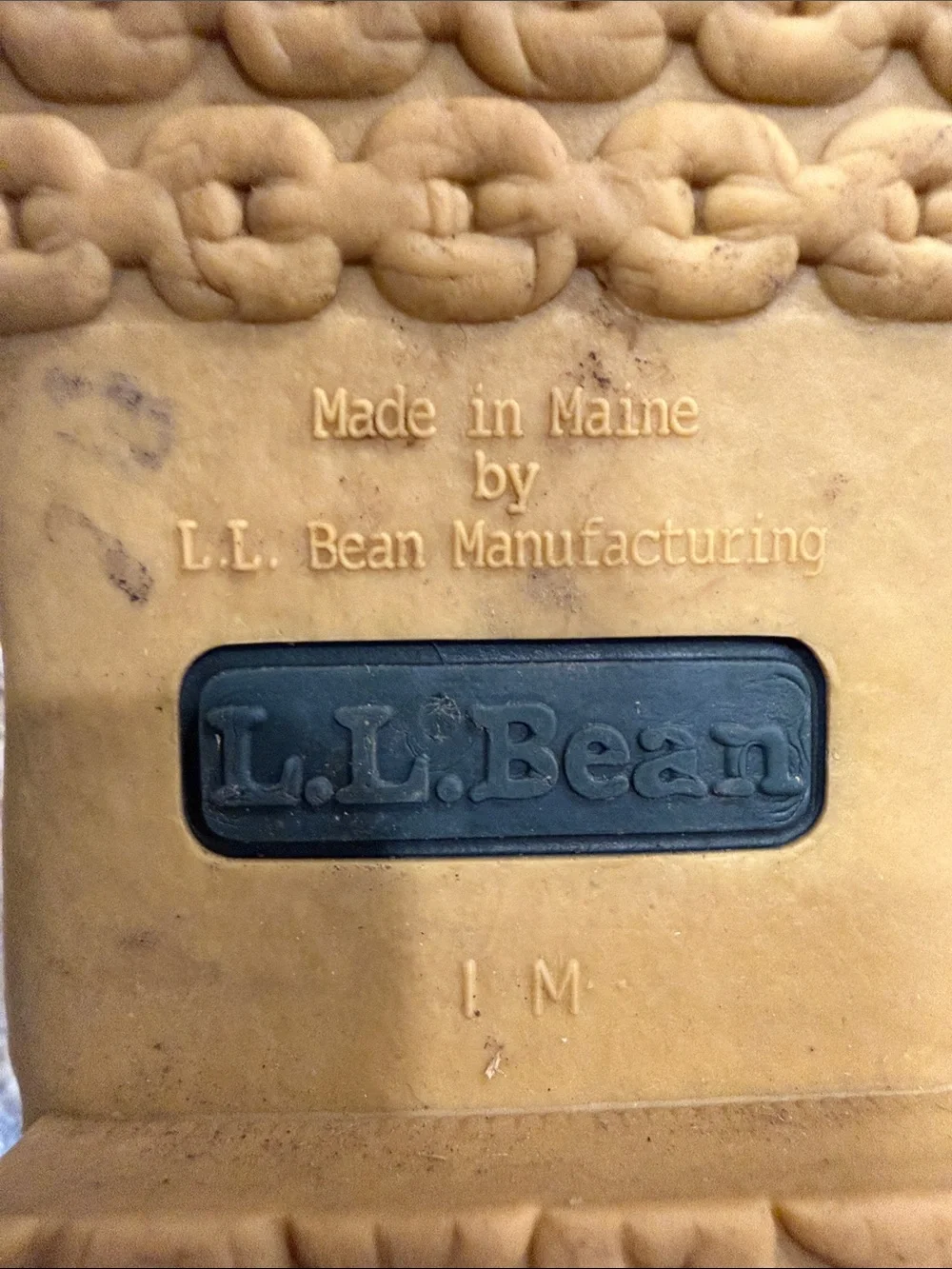 L.L. Bean Men's Brown Leather & Green Rubber Rain/Snow Boots